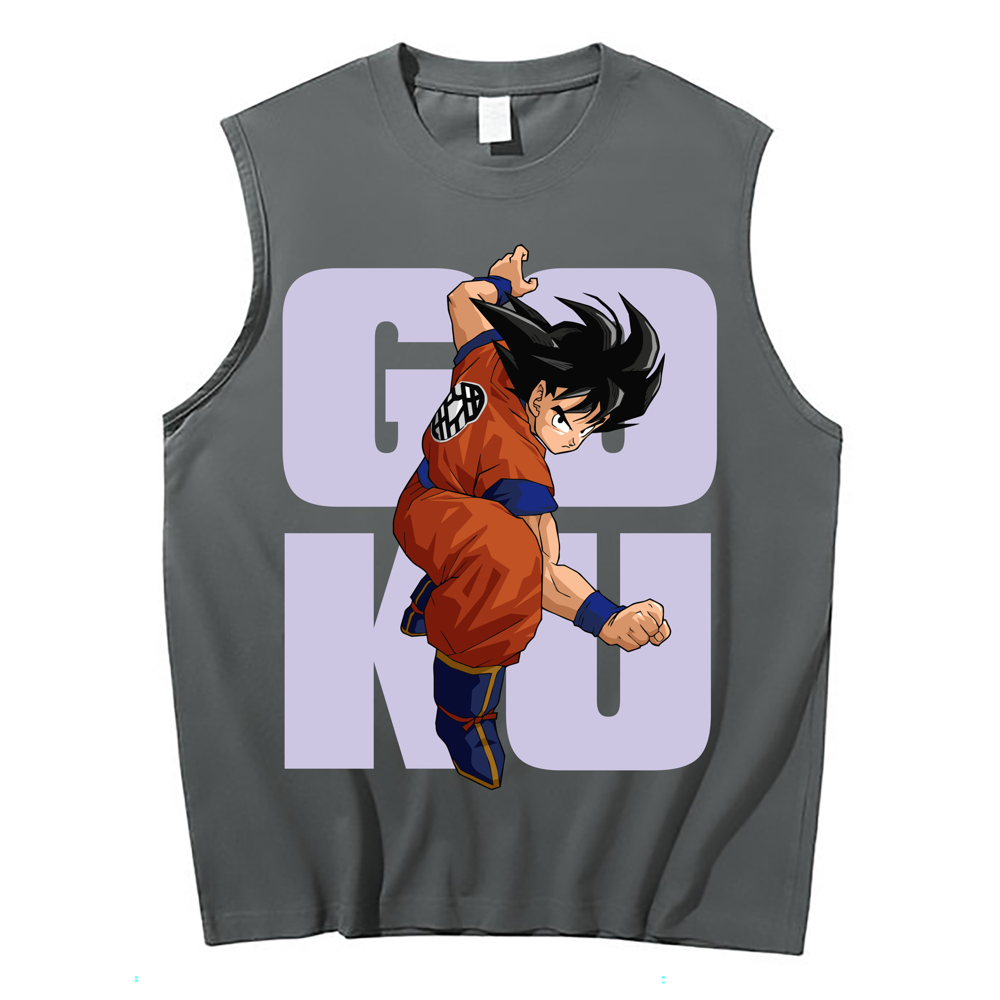 （画像用） ドラゴンボール 孫悟空（そん ごくう）Son Goku カカロット DRAGON BALL Kakarotto コットン100％タンクトップ（フロントプリント）